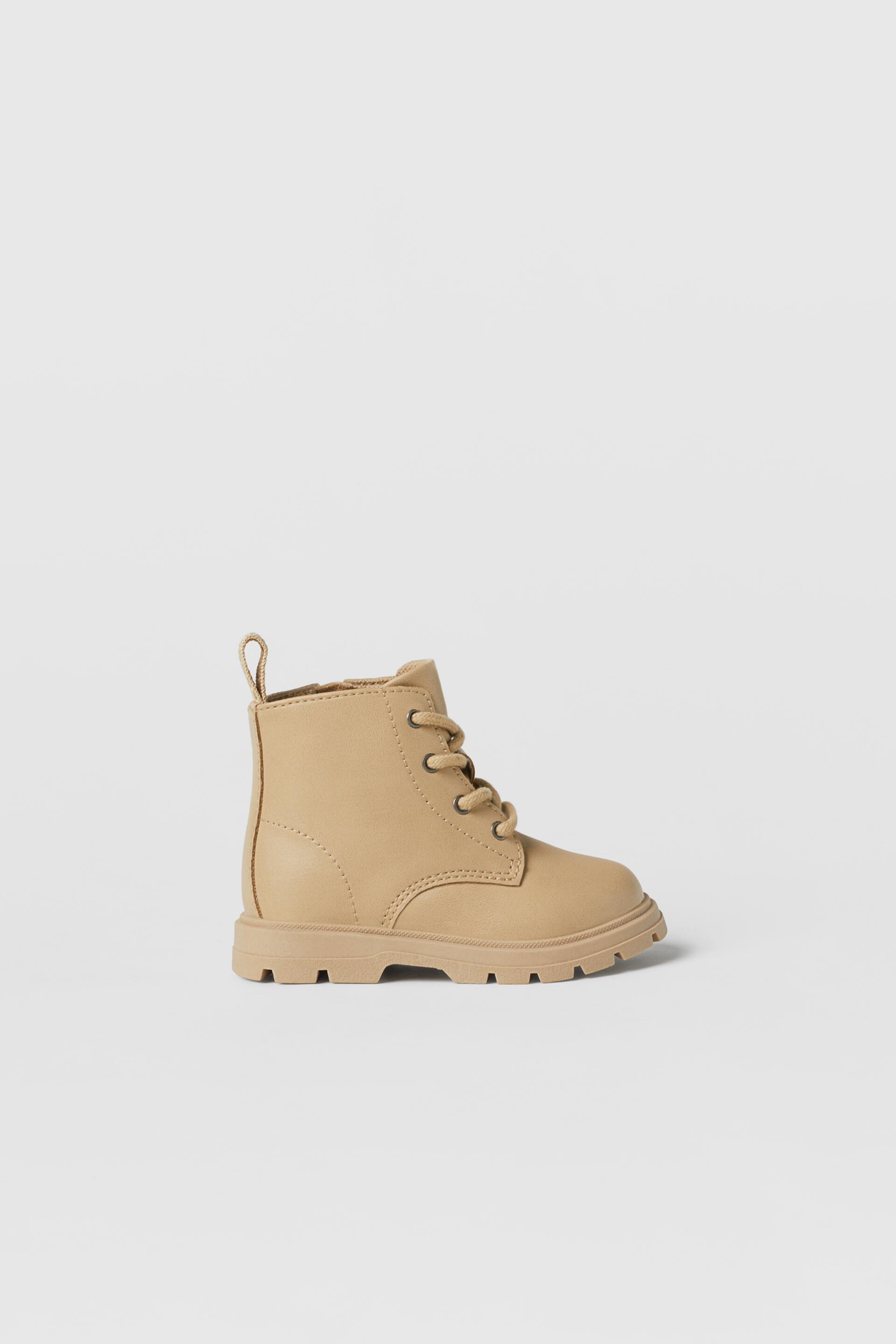 BABY MONOCHROME BOOTS Sand Brown ZARA Spain
